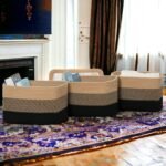 Storage Basket for Organizing Woven Rope Basket for Book, Towels, Toy Storage Organizer Cube Storage Bins for Shelves, Closet, Nursery, Decorative Medium Baskets, Black - Image 6