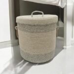 Organize in Style: XXL Laundry Storage Basket with Lid