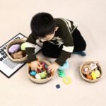 5 Pieces Storage Basket Sets Cotton Rope Woven Baskets for Organizing Small Round Basket Baby Nursery Bins | Fruit Baskets - Image 13