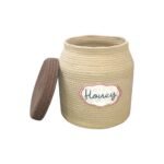honey jute storage basket