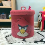 Cute Angry Bird Storage basket with lid 10x10 " - Image 3