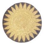 Seagrass Placemats Round | 15" Printed Table Placemats For Kitchen | Buy Eco Friendly Placemats Online | Pack of 4 pcs - Image 3