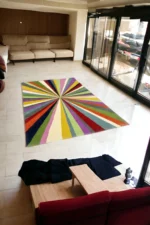 Elevate Your Space With Rainbow Handtufted Rugs for Living Room, Drawing Room, Kids Room, Hall, Premium Rugs, Wool Rugs - Image 9