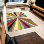 Elevate Your Space With Rainbow Handtufted Rugs for Living Room, Drawing Room, Kids Room, Hall, Premium Rugs, Wool Rugs