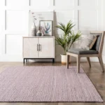 Jute Area Rug For Living Room| Pink colour Rug | Eco Friendly Farmhouse Floor Rugs - Image 3