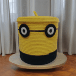 Kids Toys Storage Basket Yellow Rand Eye 10x10" - Image 2