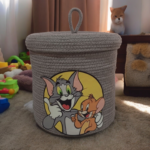 Tom & Jerry Storage Basket 10x10" Cotton - Image 3