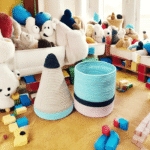 Rocket Storage Basket And Bin For Kids Nursery 10x22 inches - Image 2