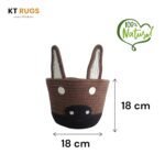 Handmade Animal Decor Cotton Rope Bin