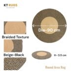 Stylish Modern Braided Rug - Image 2