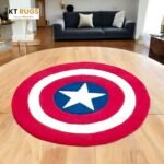 captain america wool rug