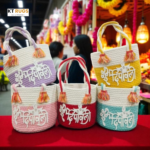 Handwoven Diwali Baskets | Jute Basket 8x8" - Set of 5